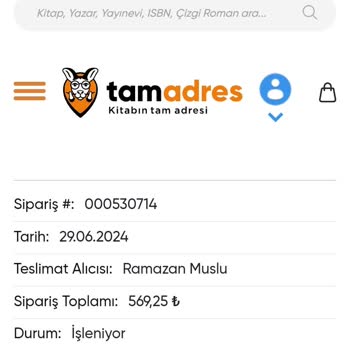 Tamadres.com Tamadres Sipariş Sorunu