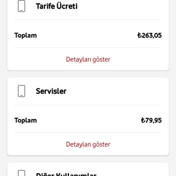 Vodafone 79.95 TL Servis Ücreti