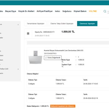 Kumtel Online Sipariş Çilesi