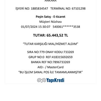 Yapı Kredi Bankasının Harcamayı Yanlış Ekstre Dönemine Yansıtması