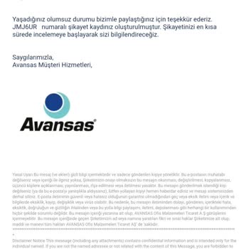 Avansas Bozuk Dijitsu VN11 Hava Soğutucunun Ücret İadesini Yapmıyor