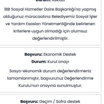 İBB Sosyal Yardım Sonucu