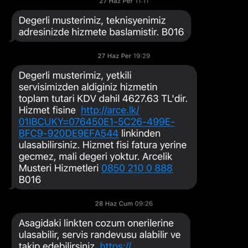 Arçelik Klima Montajı Sonrası Alınan Tutarla Fatura Farklı