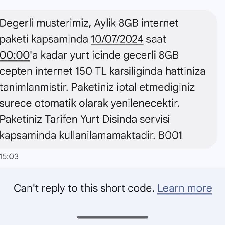 Türk Telekom'un İnternet Paket Hatası