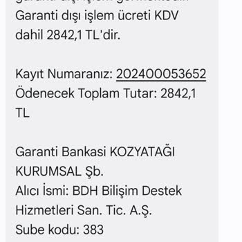 Tineco One3 Tank Dolu Arızası