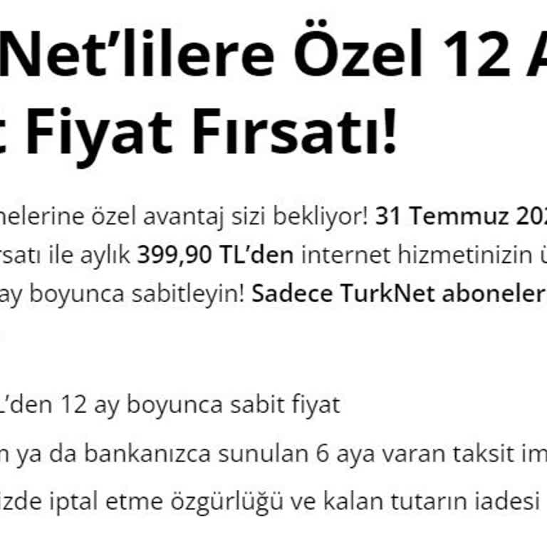 TurkNet Daha Yeni Geçilmesine Rağmen Zam