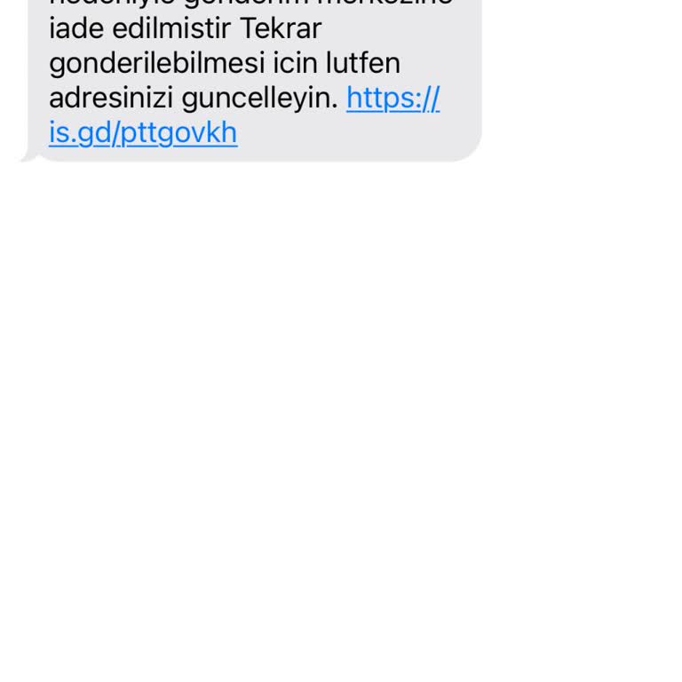 Kargo Tarafıma Gelen Böyle Bir Mesaj