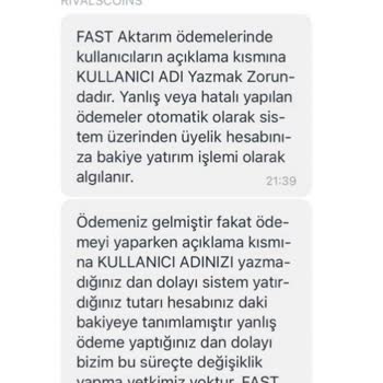 Rivalscoins Rivals Coin Para Aktarım, Hesabı