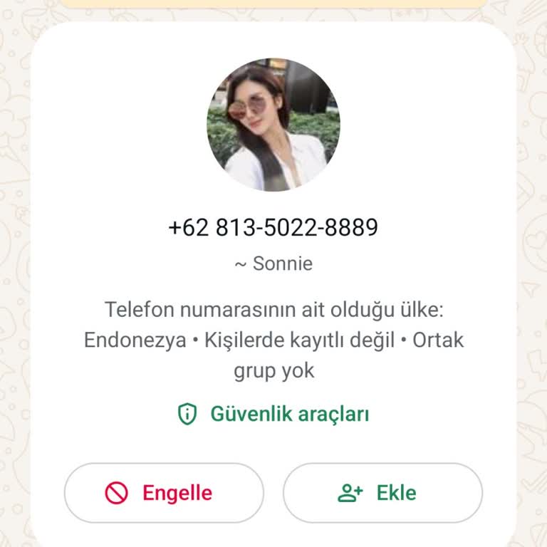WhatsApp +62 İle Gelen Arama