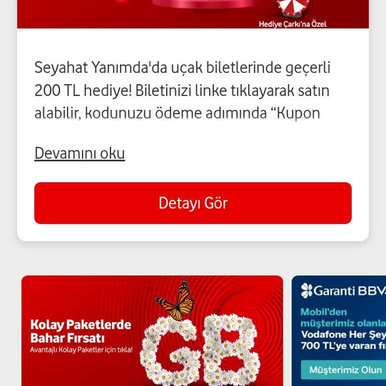 Vodafone Hediye Çarkı 3-4 Haftadır Hep 200 TL İndirim Falan Veriyor Düzeltin