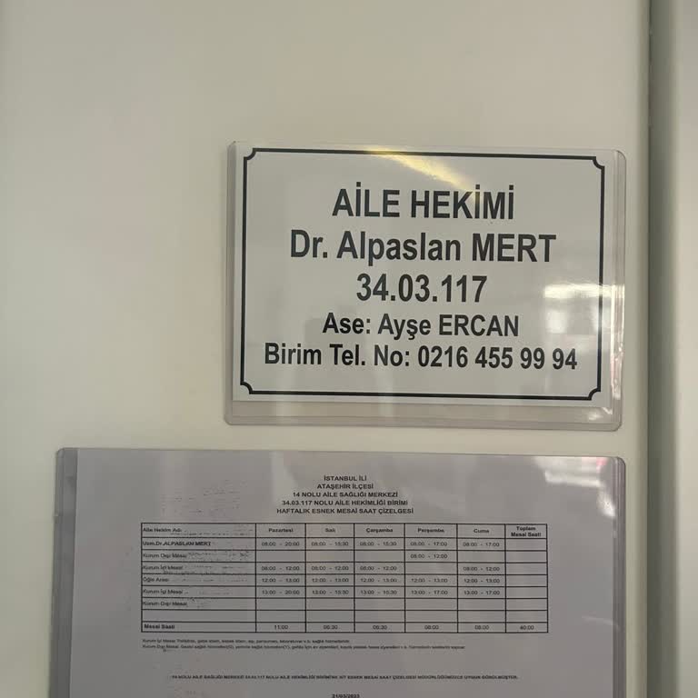 Ataşehir 14 Numaralı Aile Sağlığı Merkezi