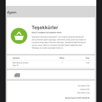 Dyson Reklam Ürünümü? 3 Aylık Cihaz Onaylanmasına Rağmen Değişmiyor