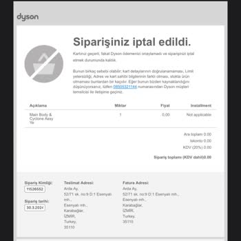 Dyson Reklam Ürünümü? 3 Aylık Cihaz Onaylanmasına Rağmen Değişmiyor