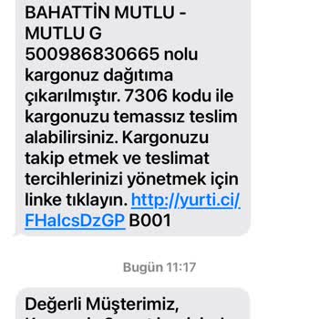 Yurtiçi Kargo Ürünümü Ziyan Etti