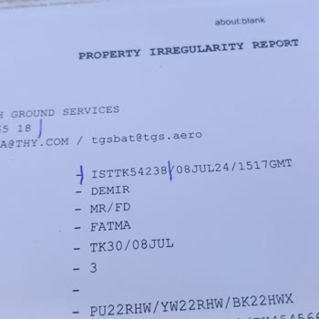 THY Kayıp Bagajlarım Uçağa Koymayı Unutmuşlar