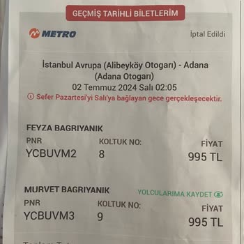 Metro Turizm Para İadem Yatmadı