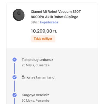 Hepsiburada Robot Süpürgemi Serviste Kaybetti