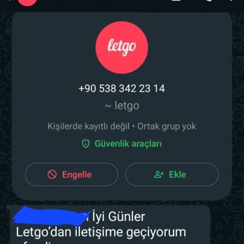 Denetim Yapmayan Uygulama Letgo
