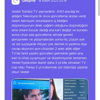 Toshiba TV Vestel Garanti Toshiba Garanti Pişmanlık