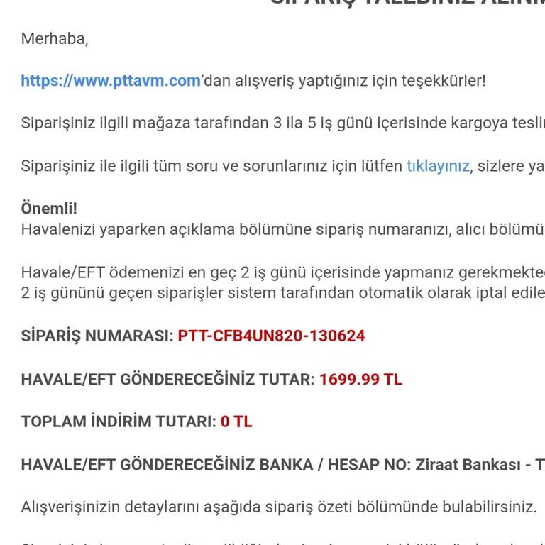 Epttavm Den Ürün Aldım. Üründe Yok Paramda İade Edilmiyor.