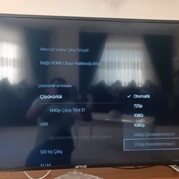 Onvo 4K Desteklemiyor Oyun Konusunda Ve Netflix'te Görüntü Kötü