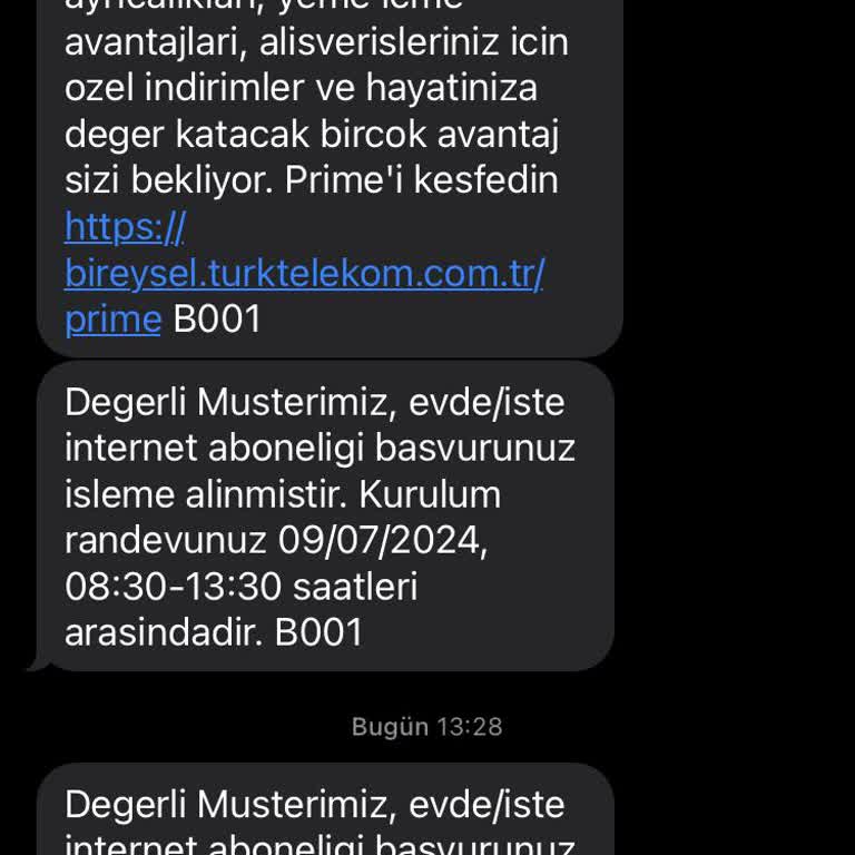 Türk Telekom Randevu Tarihi Dayatması Ve Randevuya Gelmeyen Ekipler