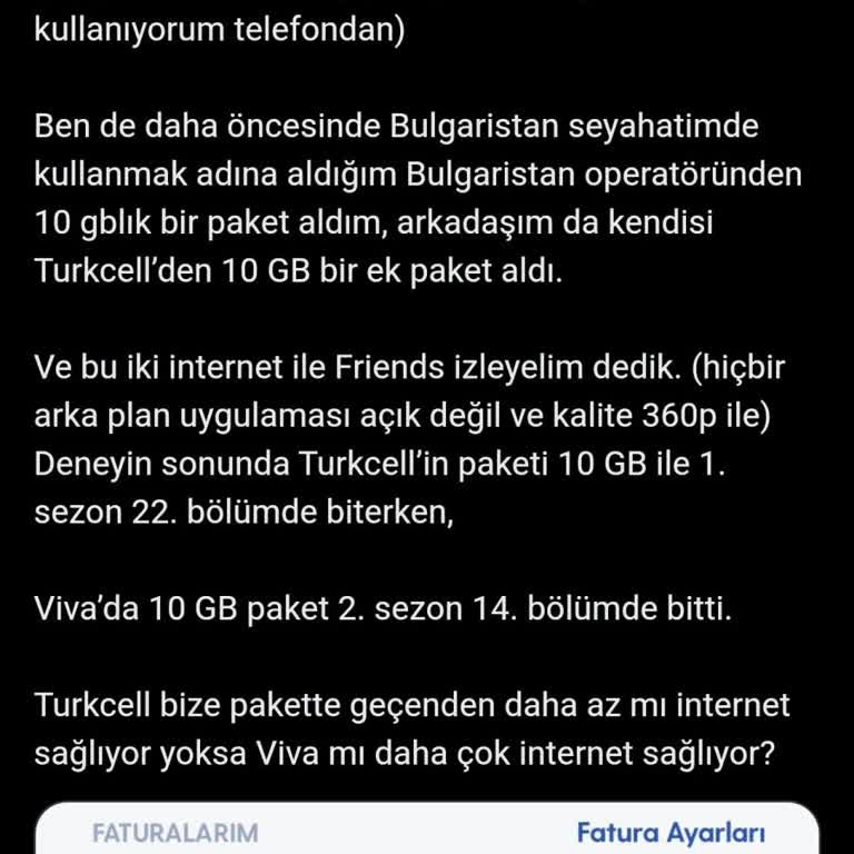 Turkcell İnternet Paketi Hızlı Tükeniyor