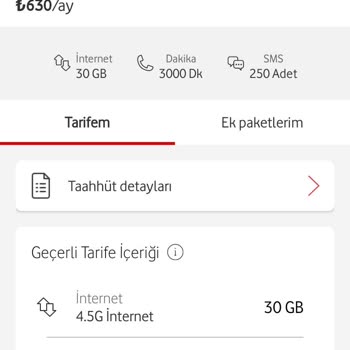 Vodafone Bilgim Olmadan Tarifemin Değişip Aşırı Yüksek Rakam Bir Ücret Talep
