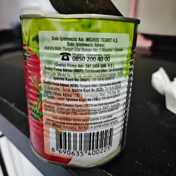 Migros Salça Form Geçirmiş.