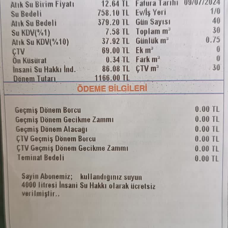 İBB - İstanbul Büyükşehir Belediyesi Beklenmedik Yüksek Su Faturası Şoku