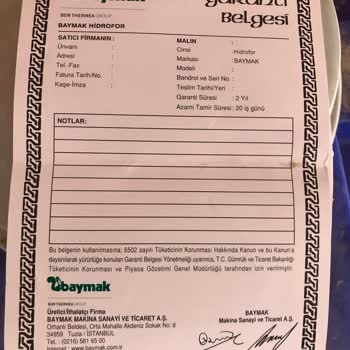 Baymak Servisinin 2 Senedir Çözüme Kavuşturamadığı Sorun