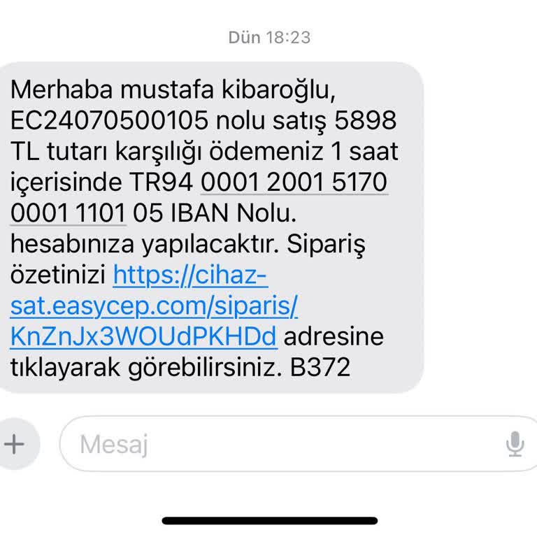 EasyCep Satın Aldığı Cihaz İçin Ödeme Yapmıyor