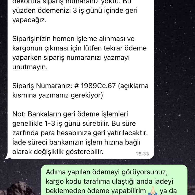 Maliav Butik (instagram: maliavdesign) Ödeme Sorunu Ve İletişim Eksikliği