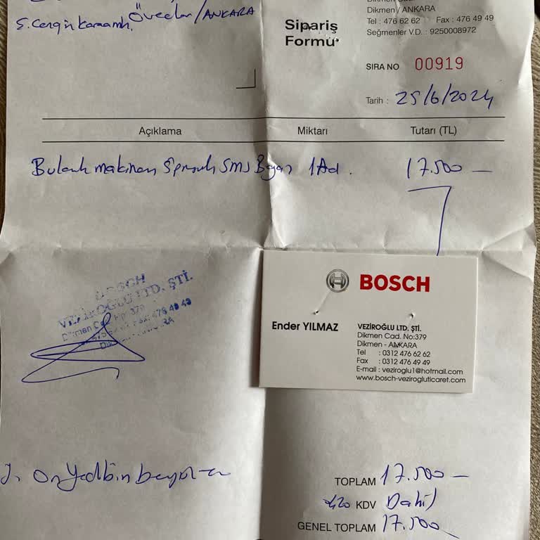 Bosch Bayiler Arası Fiyat Politikası