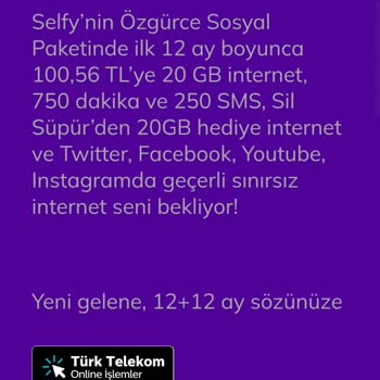 Türk Telekom'UN Selfy 'NİN Özgürce Sosyal Kampanyası
