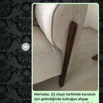 Divanev Kusurlu Koltuk Kurulumu Yapıp, Bir Daha Geri Dönmedi.