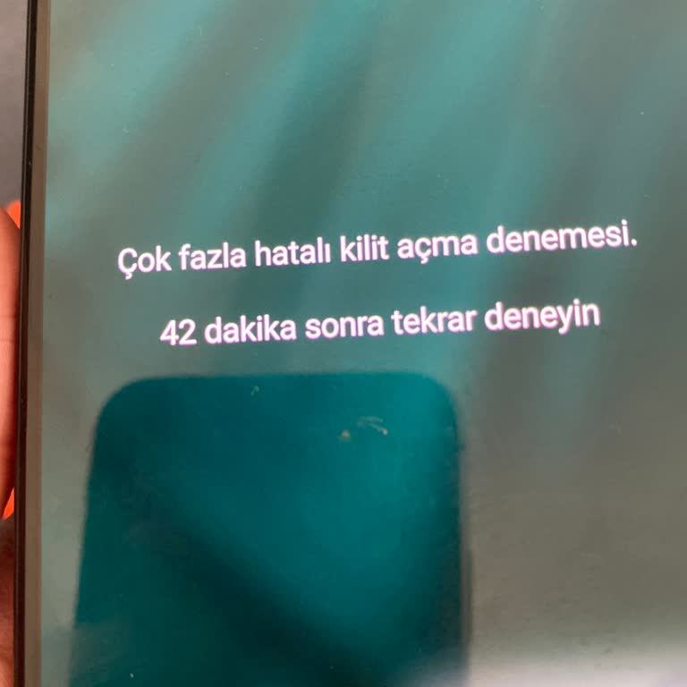 Samsung Telefon Ekran Şifre Hatası