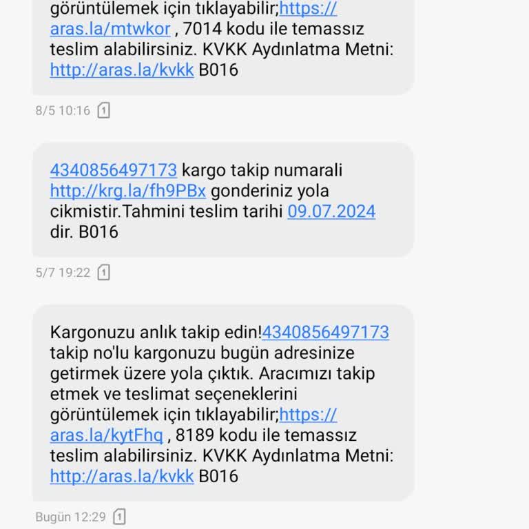 Aras Kargo Kargom Gelmedi Geldi Teslim Ettik Mesajı Aldım