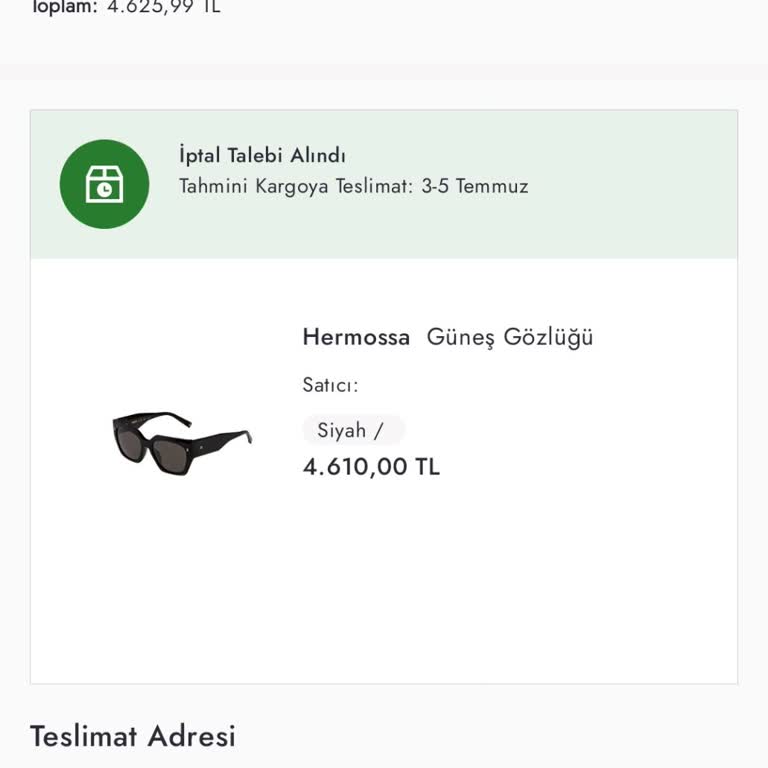 Boyner İptal Talebi Oluşturmadığım Halde Siparişim İptal Edildi Görünüyor!