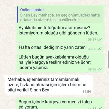 Online Lostra Ayakkabı Siparişimde Yaşadığım Sorunlar Ve Çözüm Arayışım