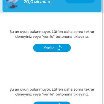 Milli Piyango Sayfa Açılmıyor Verilen Bonus Kullanılmıyor