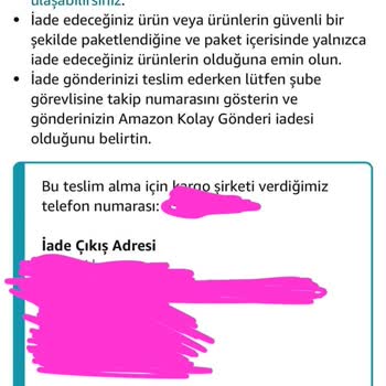 Amazon Ürün İadesinde Sorun