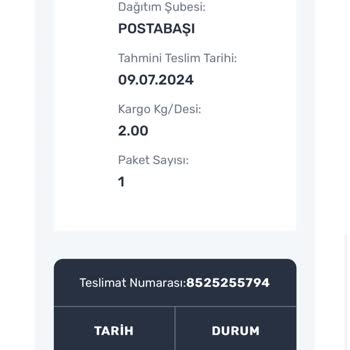 Aras Kargo'nun Kargomu Günlerdir Getirmemesi