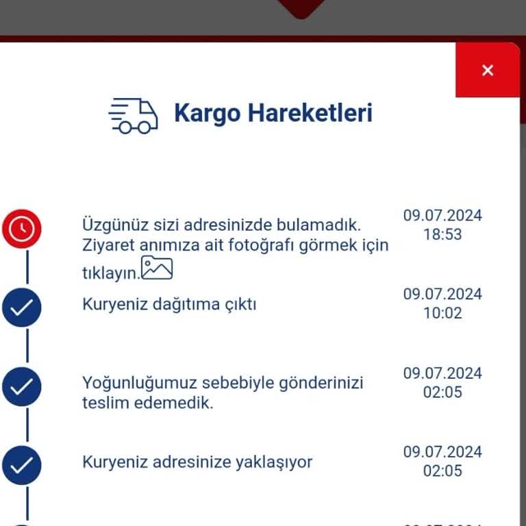 Aras Kargo Çavuşoğlu Şubesi Teslimat Sorunu