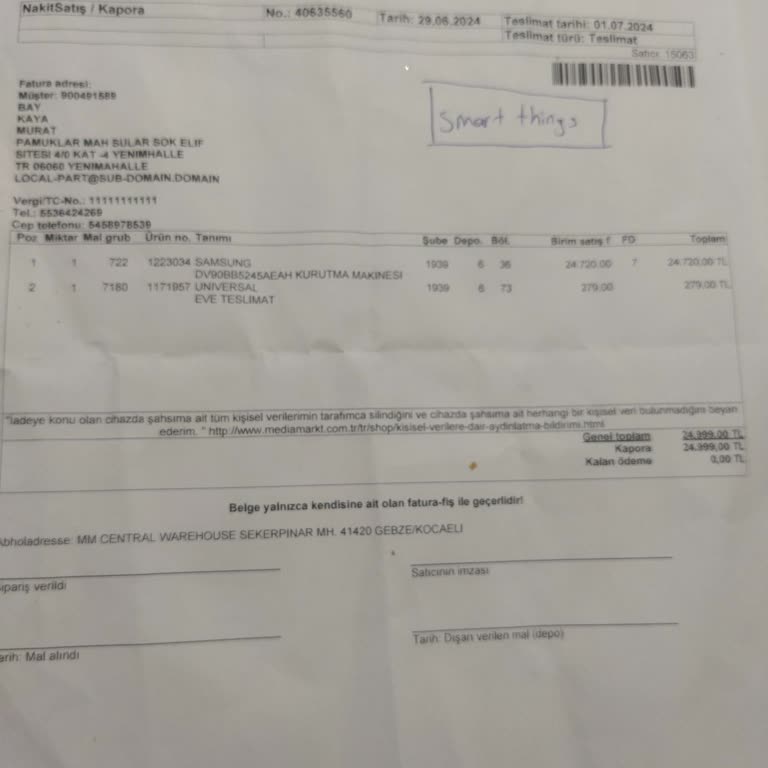 Samsung Kurutma Makinesi Değişim Sürecinde Yaşanan Sorunlar