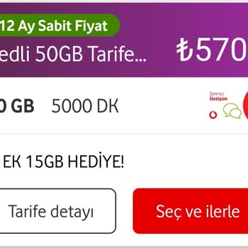 Vodafone Paket Değişikliği Dayatmasından Yıldım