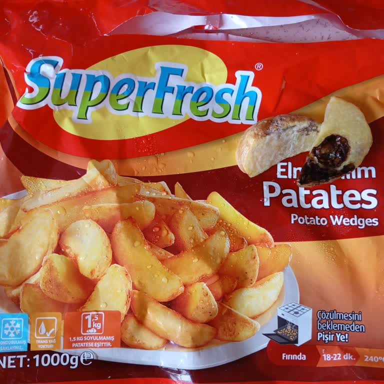 Superfresh Kabuklu Patates İçerisinde Yenmeyecek Patates