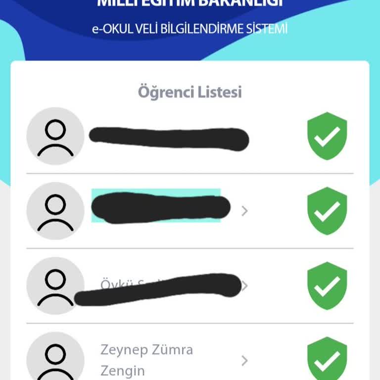 E Okul Adıma Kayıtlı Yabancı Öğrenci