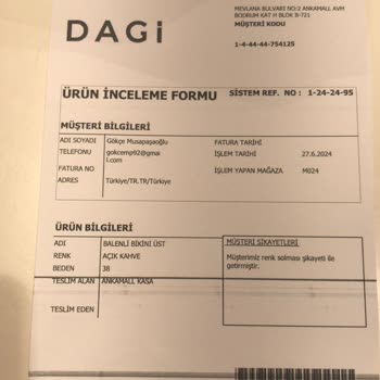 Dagi Mayo Bikini Hatalı