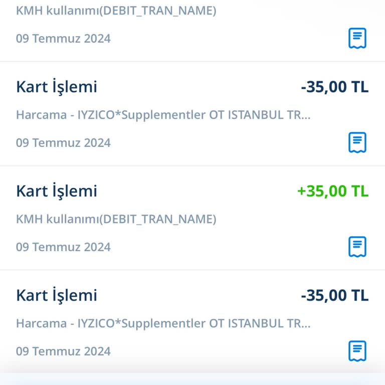 iyzico İki Çekim Yapıldı